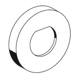 Schell Rosette verchromt, für Urinal-Druckspüler