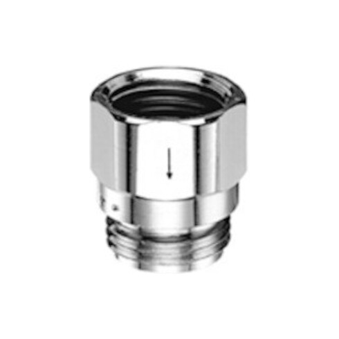 Schell Rückflussverhinderer G 1/2 AGxG 1/2 IG, i D-Fluss-F., verchromt