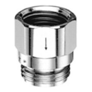Schell Rückflussverhinderer G 1/2 AGxG 1/2 IG, i D-Fluss-F., verchromt