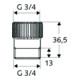 Schell Schlauchplatz-Sicherung für Geräteanschlussarmaturen 3/4" chrom-4