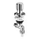 Schell Spültischventil COMFORT d 10mmxG 1/2 AG, m RV, verchromt, o. RB-1