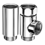 Schell T-/Entretoise G 3/4 IG, avec écrou à capuchon, chromé