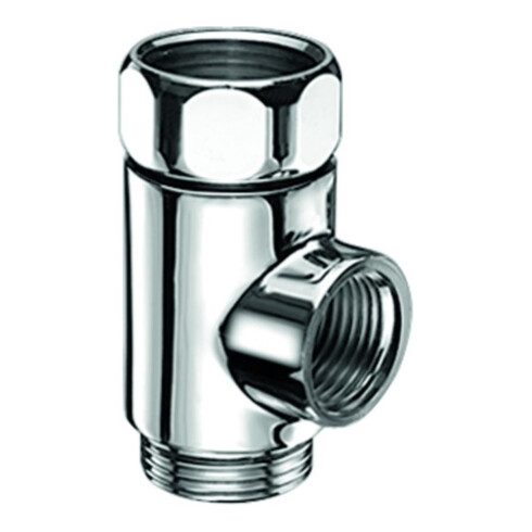 Schell T-Stück mit Überwurfmutter 3/4" chrom