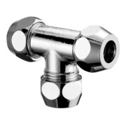 Schell T-Verschraubung 3x G 3/8 AG, d= 10mm, DN 10, verchromt