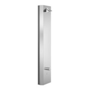 Schell V-Duschpaneel LINUS Inox DP-C-T El. THM, m Duschk Co, Vtl 6 V, ES geb.