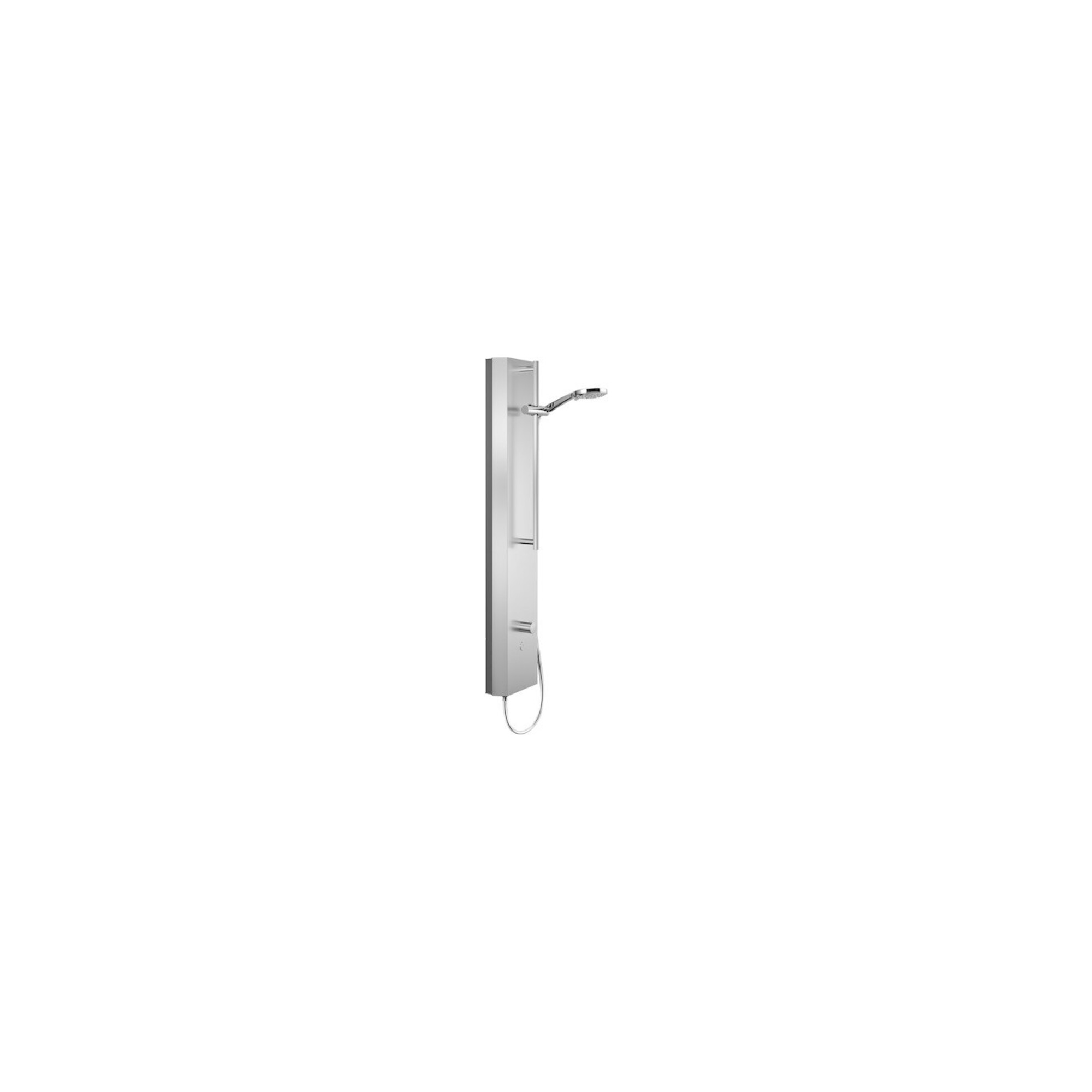 Schell V-Duschpaneel LINUS Inox DP-C-T-H El. THM, m Duschk. Comf., ES gebürstet