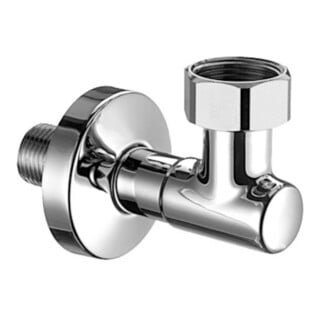 Schell Wasserzähler-Anschlussbogen G 3/4 IG, m verstellb. Abgang, verchromt