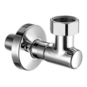 Schell Wasserzähler-Anschlussbogen G 3/4 IG, m verstellb. Abgang, verchromt