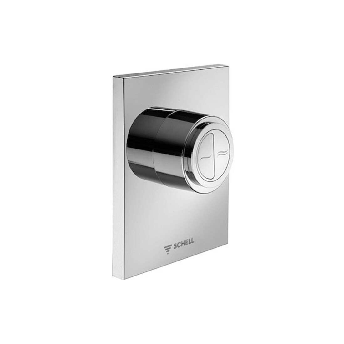 Schell WC-Betätigungsplatte EDITION ECO 100 124x153,5x12mm, Kunststoff, verchromt