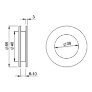 Schelpgreep paar 5254 VA ma EL.-D.50mm KWS-4
