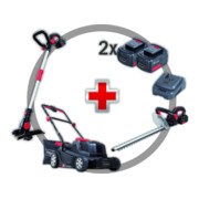 Scheppach 3-in-1 Akku-Garten Set GS18-3Li-1