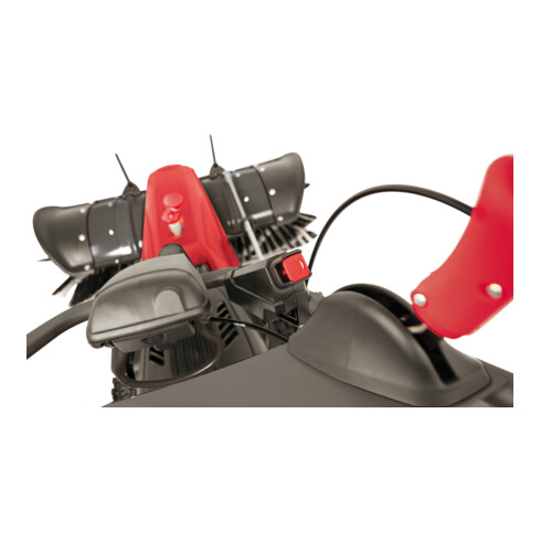 Scheppach Benzin- Kehrmaschine Set SC2200PE inkl. Sammelbehälter, Elektrostart, Schneeschild & Auffangbehälter
