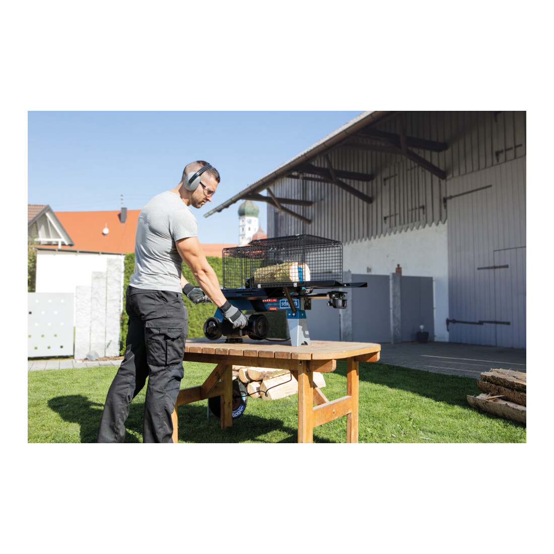 Scheppach Holzspalter liegend HL460