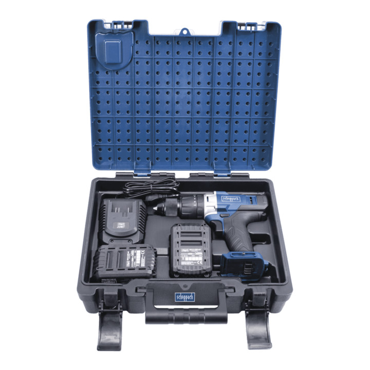Scheppach Mobile Werkstatt Akku-Schlagbohrmaschine Set DTB20-20ProS