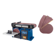 Scheppach Ponceuse à bande et à plateau BTS900 avec 3 bandes abrasives et disque abrasif-1