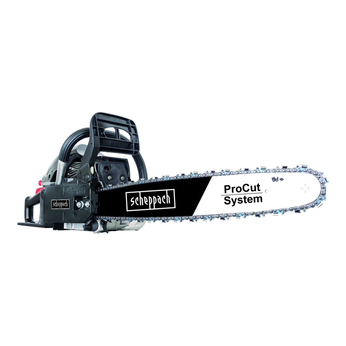 Scheppach tronçonneuse à essence 51 cm 2,7 CV 2,0 k W incl. chaîne - et guide ProCut