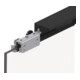 Schiebesyst.GT_L 50 50kg 2000mm Schwarz ma besch.GLT 8/10mm Kompletts.