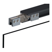Schiebesyst.GT-L 80 2000mm schwarz ma GLT 8/10mm Kompletts.710-900mm Wm.HELM-1