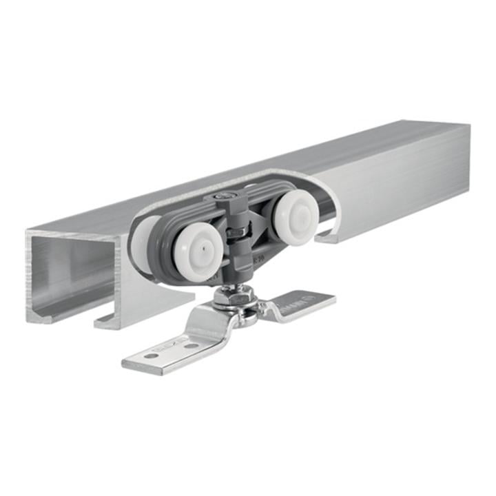 Schiebetürbeschlag Rollan 40N komplett Flügel-B.50-119cm Alu.
