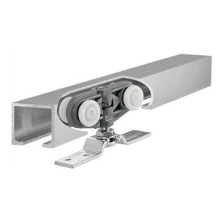 Schiebetürbeschlag Rollan 40N komplett Flügel-B.50-119cm Alu.