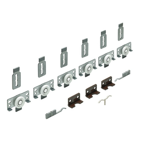 Schiebetürbeschlag Set SlideLine 56 3 Komplett Set 40kg HETTICH