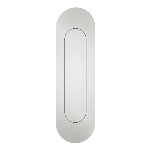 Schiebetürmuschel 4250 001 blind L.155mm B.45mm Alu. 0105 ov. EL.-T. 18,5mm FSB