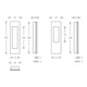 Schiebetürmuschel 4251 001 blind L.155mm B.45mm VA 6204 ktg. EL.-T. 18,5mm FSB-3