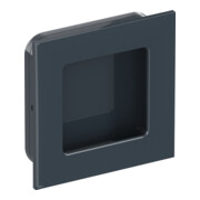 Schiebetürmuschel 544.60 PA 92 grau glänzend quad.f.HLT L.60mm B.60mm HEWI-1