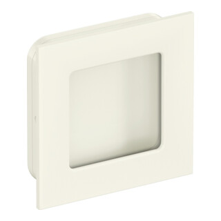 Schiebetürmuschel 544.60 PA 99 reinweiß glänzend quad.f.HLT L.60mm B.60mm HEWI
