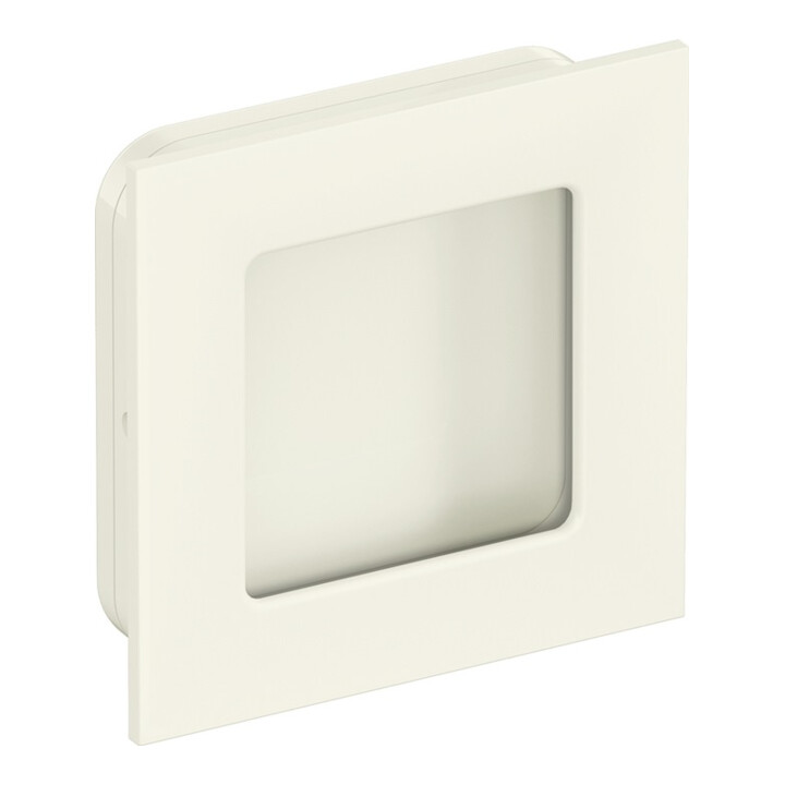 Schiebetürmuschel 544.60 PA 99 reinweiß glänzend quad.f.HLT L.60mm B.60mm HEWI