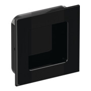 Schiebetürmuschel 544.60 PA90 tiefschwarz glänzend quad.f.HLT L.60mm B.60mm HEWI