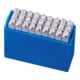 Schlagbuchstabensatz 331 27 pcs. Lettres majuscules A-Z Hauteur 2 mm en boîte plastique-1