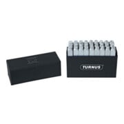 Schlagbuchstabensatz 331 27 pcs. Lettres majuscules A-Z, hauteur d'écriture 5 mm, boîte plastique-2