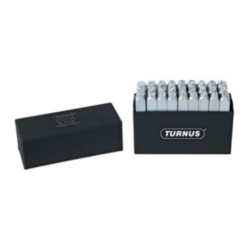 Schlagbuchstabensatz 331 27-tlg.Großbuchstaben A-Z Schrift-H.8mm in Ku.-Box