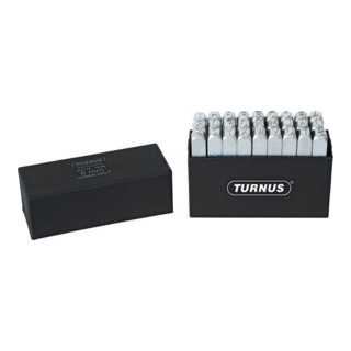 Schlagbuchstabensatz SH 6mm vernickelt Turnus