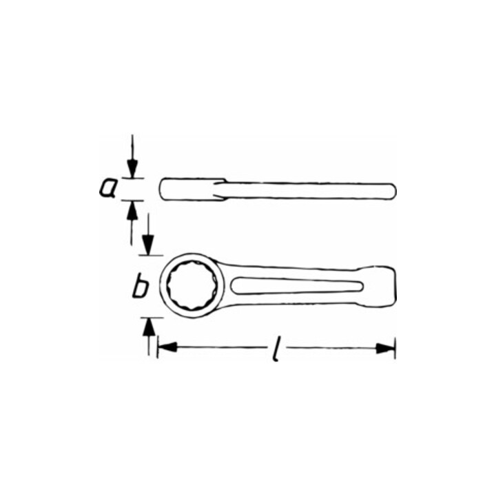 Schlagringschlüssel 642-55 SW 55mm L.270mm Spezialstahl HAZET