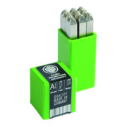 Schlagzahlensatz 330 9-tlg.Zahlen 0-9 Schrift-H.12mm in Ku.-Box KUKKO