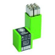 Schlagzahlensatz 330 9-tlg.Zahlen 0-9 Schrift-H.8mm in Ku.-Box KUKKO