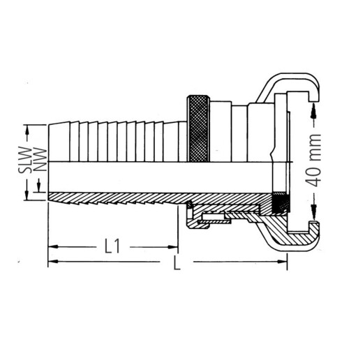 Schlauchstück GEKA plus SH MS Schl.-Gr.32mm KARASTO
