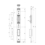 Schließteil 59046 Falle/Riegel U-St.24x8mm L/R silberf.FUHR-4