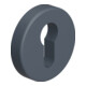 Schlüsselrosette 306.23PBLN 90 Ku.90 Schildst.10,5mm PZ rd.HEWI-1