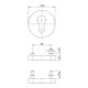 Schlüsselrosette 6612 PZ AL Alu.F1 Schildst.9mm PZ rd.OGRO-3