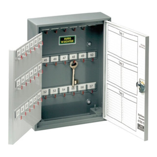 Schlüsselschrank 6700 H330xB245xT85mm 2-türig vorg.f.HZ Anz.Hak.74