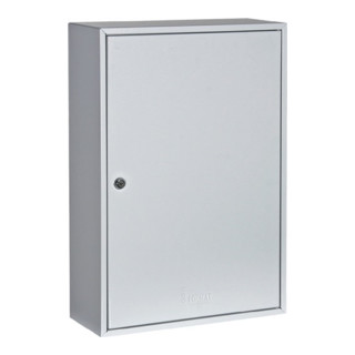 Schlüsselschrank S H550xB380xT140mm 1-türig Zylinderschl.Anz.Hak.150