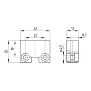 Schmersal Actionneur pour interrupteur de position BPS 250-1