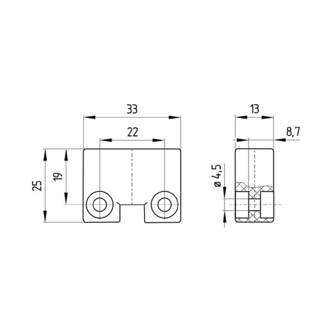 Schmersal Actionneur pour interrupteur de position BPS 250