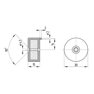 schmersal Aimant BPS 300 Ø 30 mm