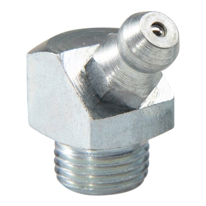 Schmiernippel H2 R1/8 45 Grad 4-kant DIN 71412