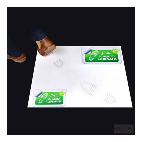 Schmutzmatte klebend natur Folie L610xB760xS2,3mm BÖCK