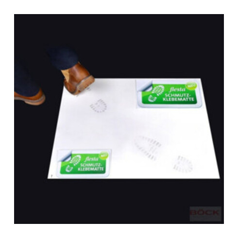 Schmutzmatte klebend natur Folie L610xB760xS2,3mm BÖCK